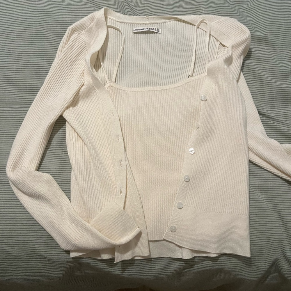 Abercrombie & Fitch Cream Sweater Set
